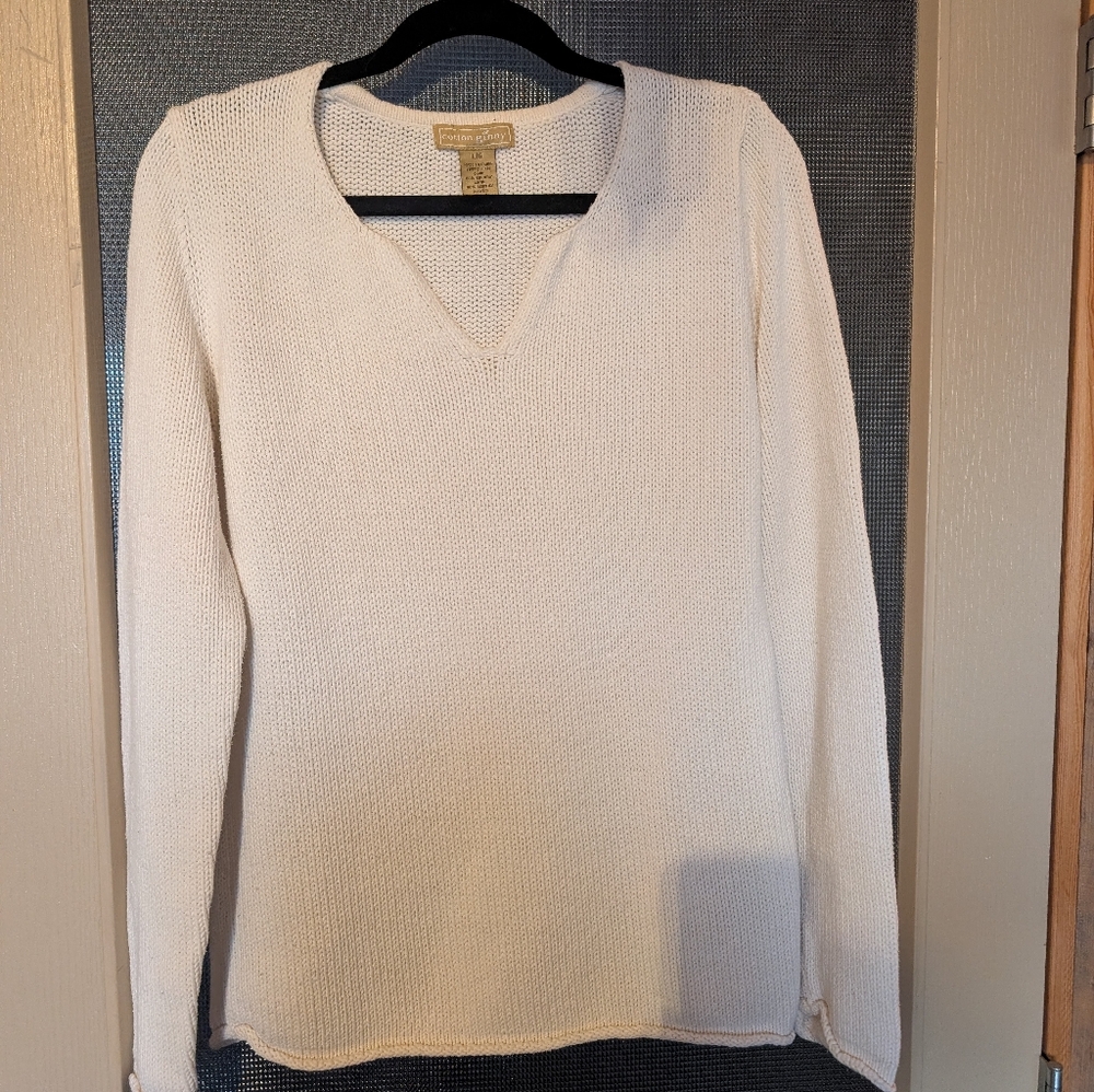 Cotton Ginny Cream Sweater